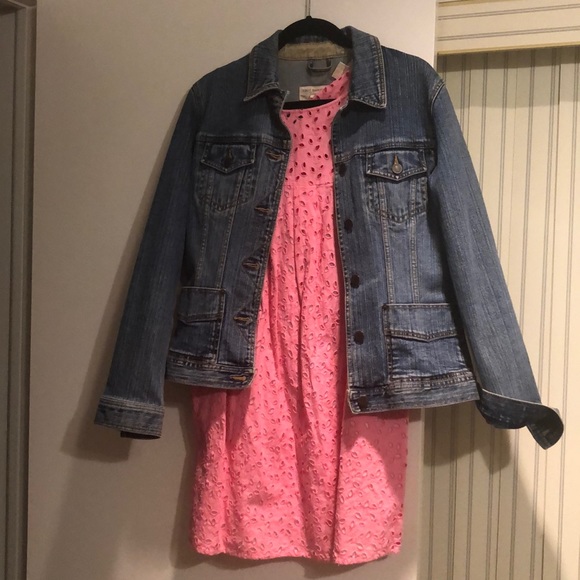 Michael KORS pink eyelet cotton dress all lined - Picture 3 of 10